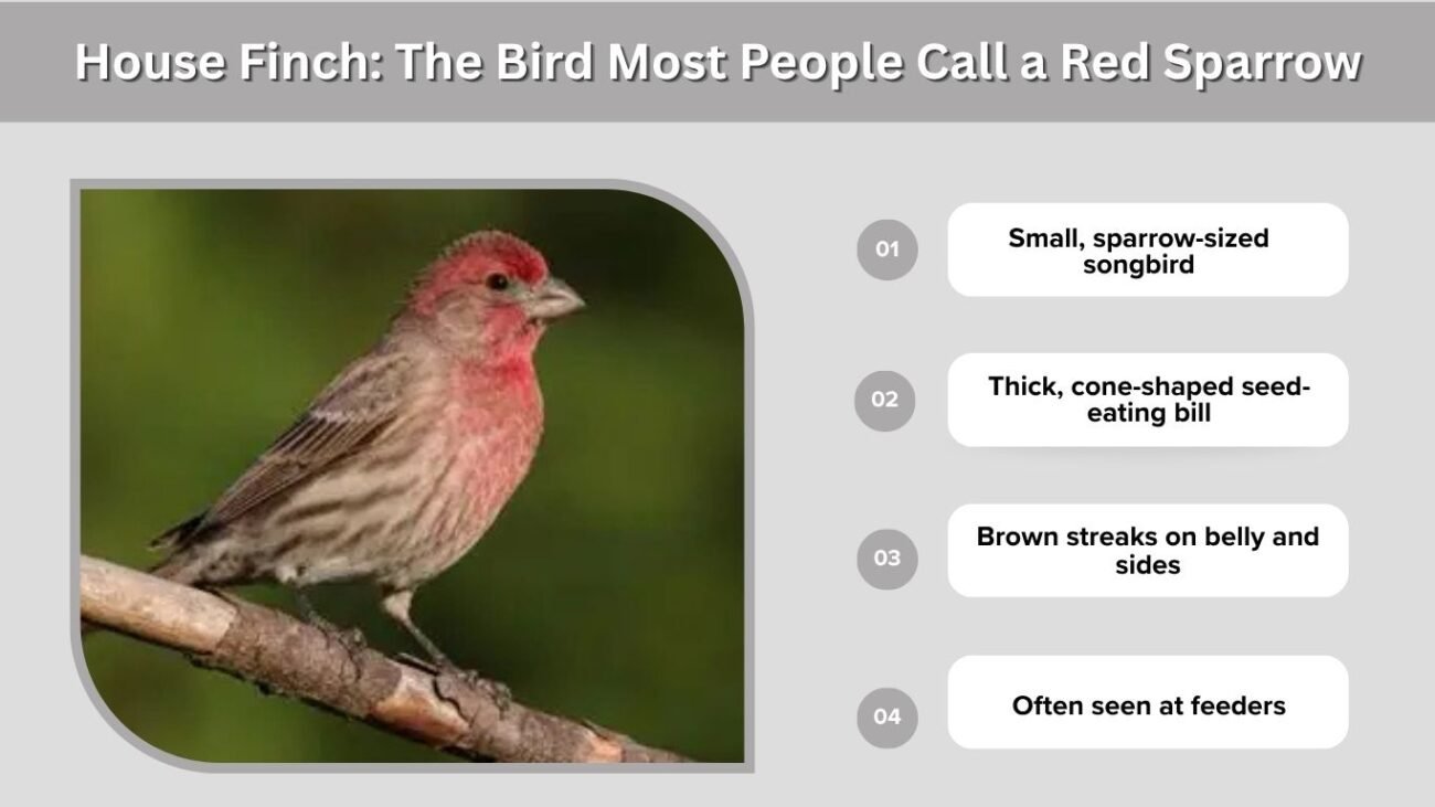 House Finch: The Bird Most People Call a Red Sparrow
