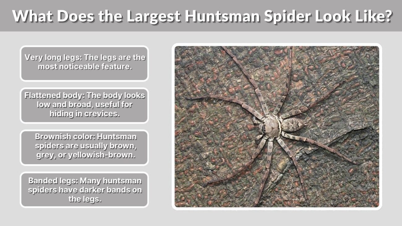 What Does the Largest Huntsman Spider Look Like?