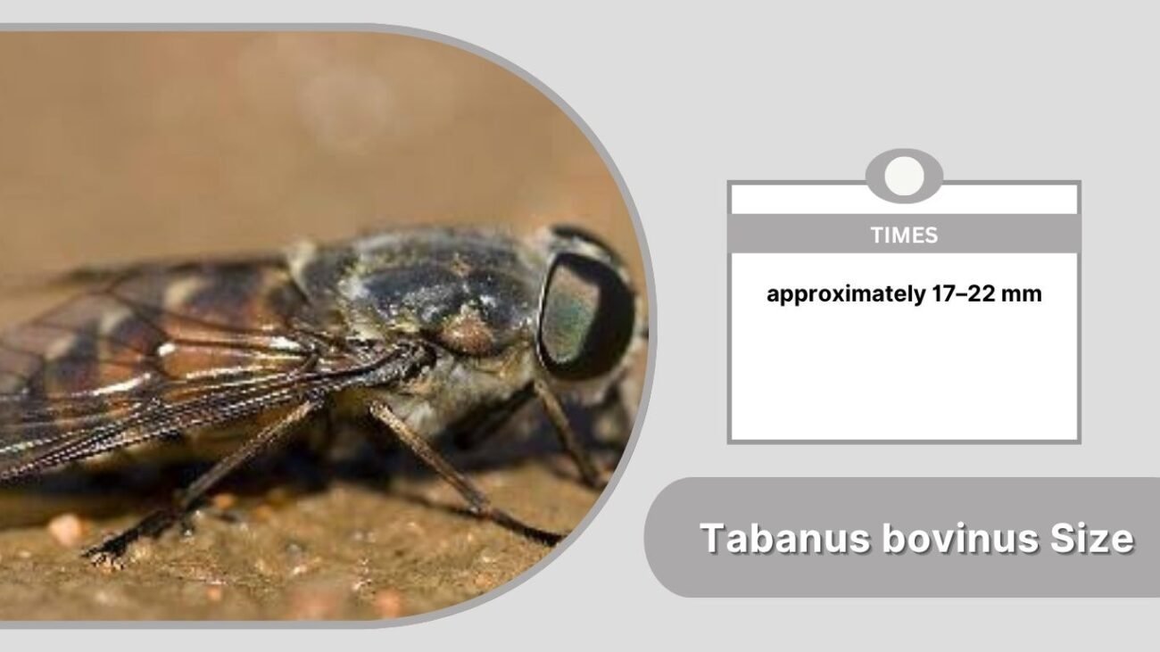 Tabanus bovinus Size