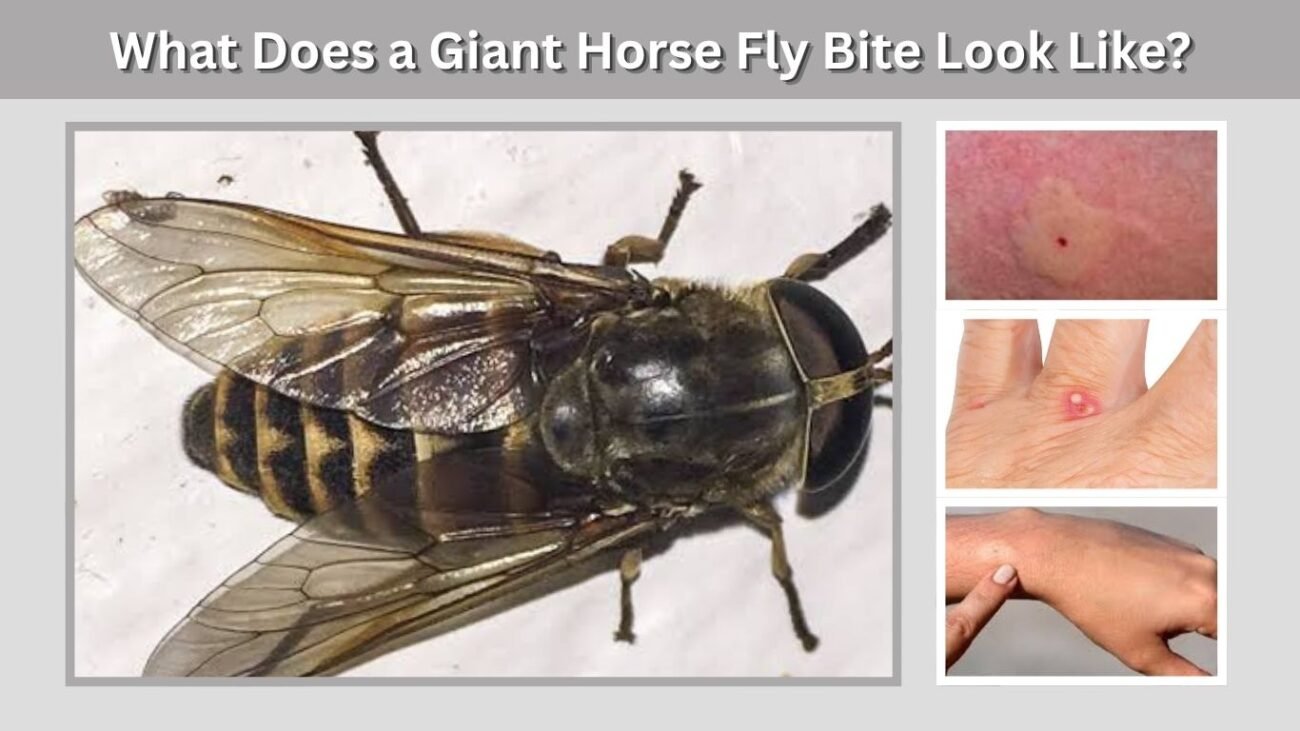 What Does a Giant Horse Fly Bite Look Like?