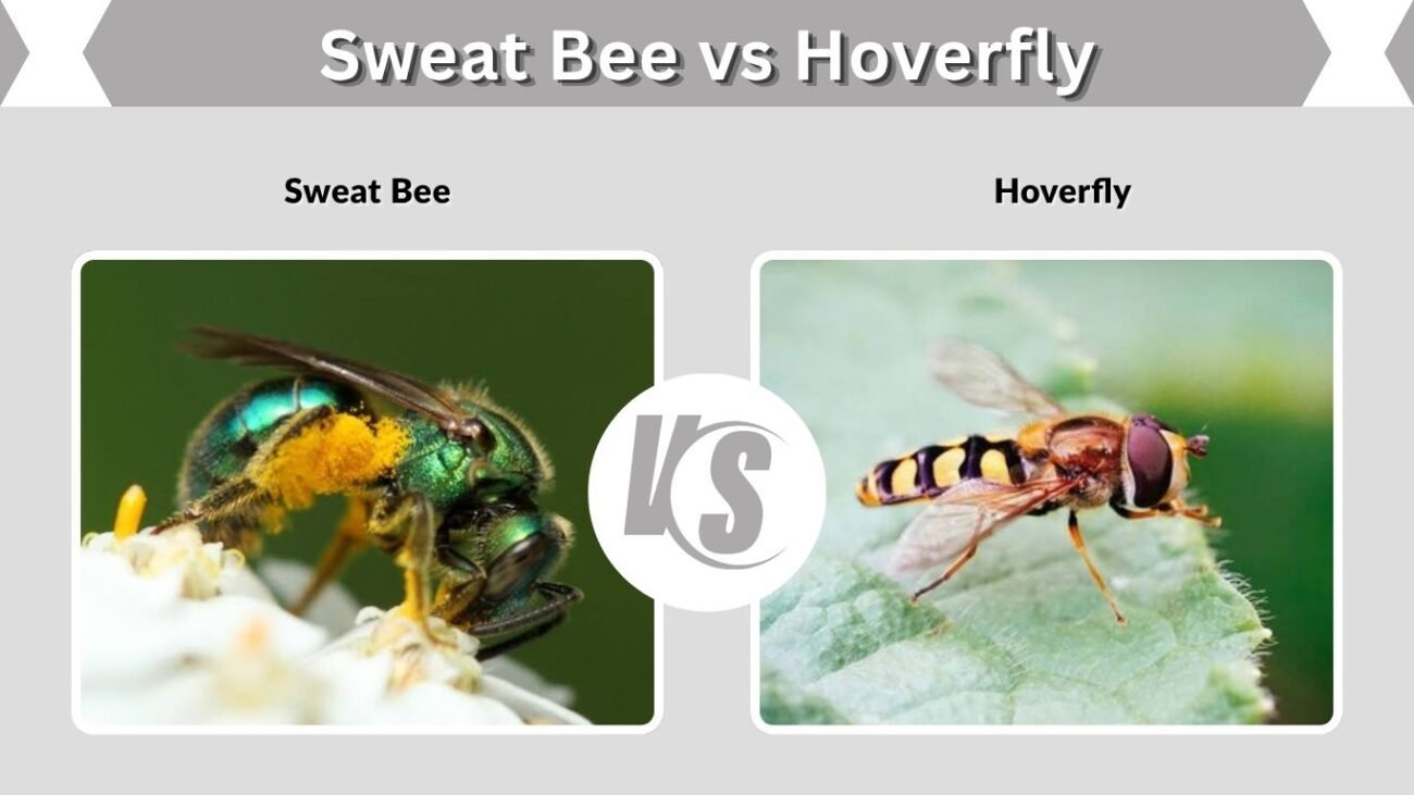 Sweat Bee vs Hoverfly: Key Differences and Identification