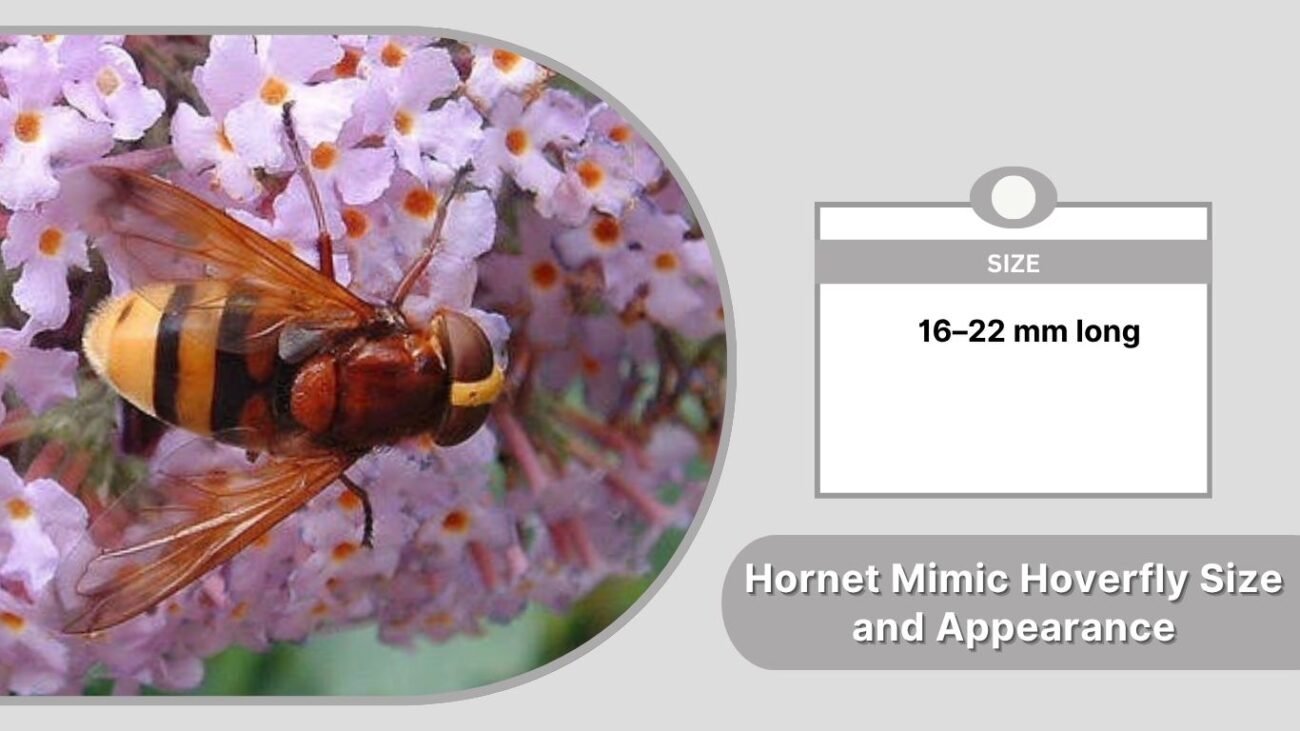 Hornet Mimic Hoverfly Size and Appearance
